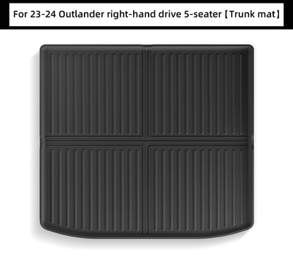 For 2023-2024 Mitsubishi Outlander RHD TPE 3D Car Floor Mat/Rear Trunk Mat