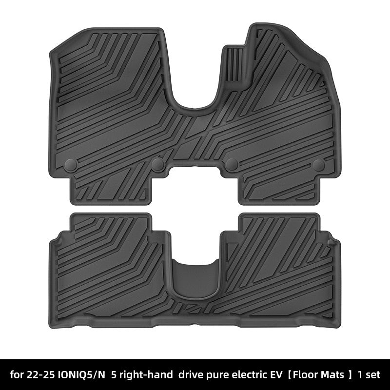 For 2022- 2025 Hyundai IONIQ 5 N RHD EV TPE Car Floor Mat/Rear Trunk Mat
