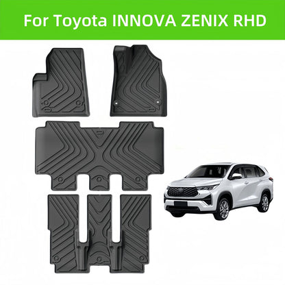 For Toyota INNOVA ZENIX RHD TPE car floor mats Waterproof Non-slip