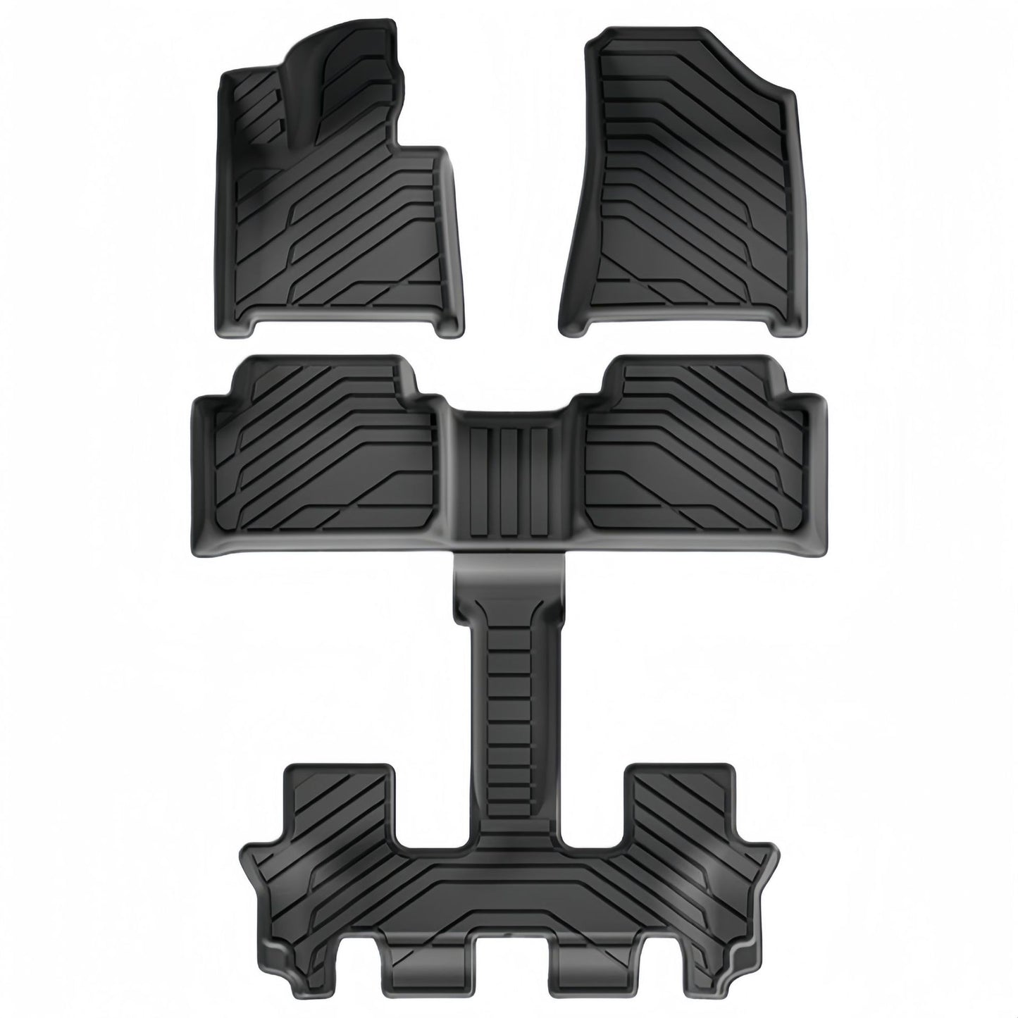 For 2021- 2024 Hyundai Santa Fe Fuel 3DCarpets TPE Car Floor Mat/Trunk Mat