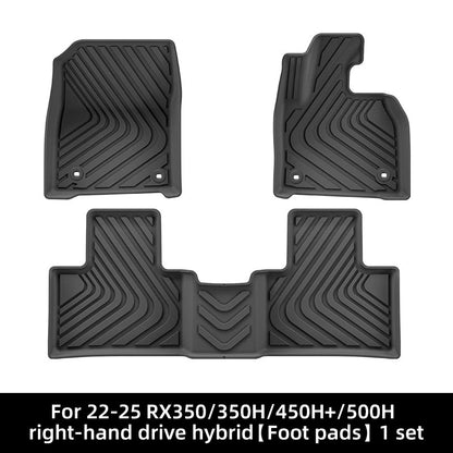 For 2022-2025 LEXUS RX350/350H/450H+/500H RHD hybrid TPE Car Floor Mat