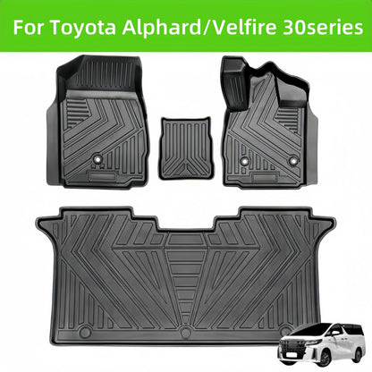 For Toyota  Alphard/Velfire 30series RHD 3D Carpet TPE Car Floor Mat