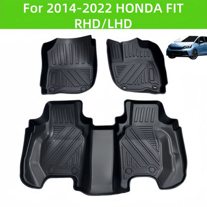 For 2014-2022 Honda FIT LHD/RHD Waterproof Carpet TPE Car Floor Mat