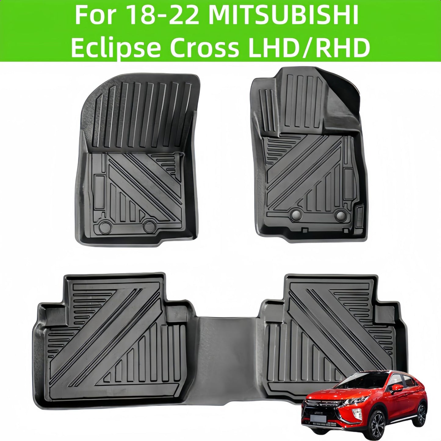Mistsubishi Eclipse Cross LHD/RHD 2018-2022 TPE Car Floor Mats