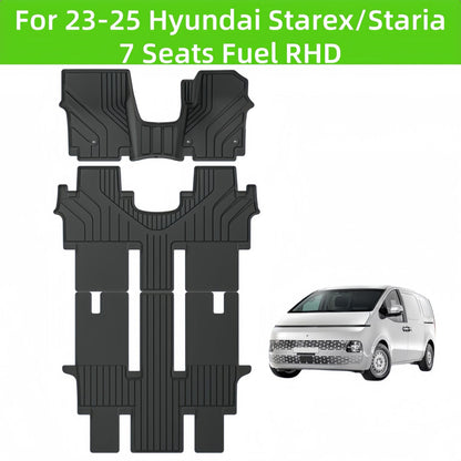 For 2023-2025 Hyundai Starex/Staria Fuel RHD TPE 3D Car Floor Mat