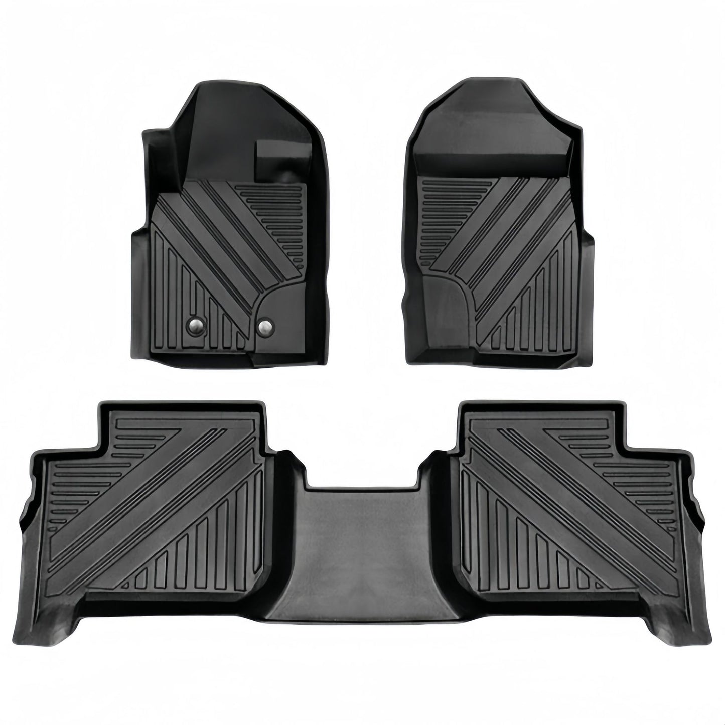 For 2015- 2021 Ford Everest Waterproof Carpet TPE Car Floor Mat