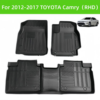 For 2012-2017 Toyota Camry RHD TPE Car Floor Mats Anti-sli Carpets