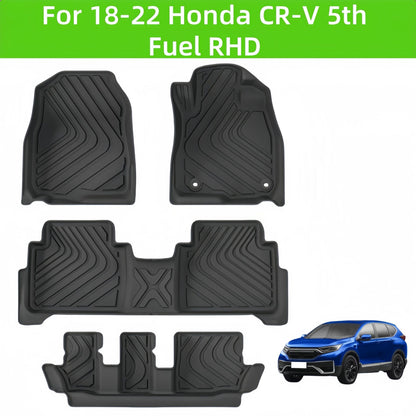For 2018- 2022 Honda CR-V 5th RHD TPE Car Floor Mat/CRV Rear Trunk Mat