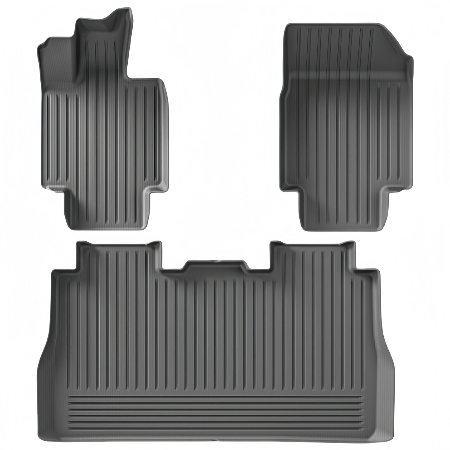 For 2024 Tesla Cybertruck 3D TPE Car Floor Mat/Rear Trunk Mat