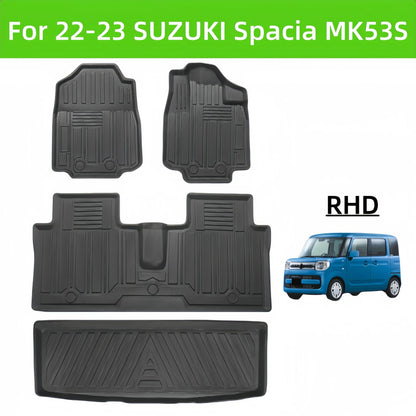 For 2022- 2023 SUZUKI Spacia MK53S RHD TPE Car Floor Mat/Trunk Mat