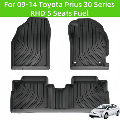 Toyota Prius 30 RHD Fuel 2009-2014 TPE Car Floor Mat/Rear Trunk Mat