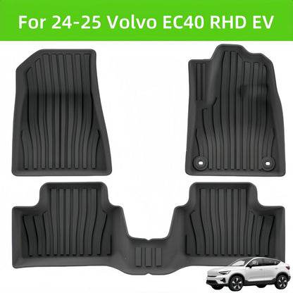 For 2024- 2025 Vlovo EC40 RHD EV Carpet TPE Car Floor Mat/Rear Trunk Mat