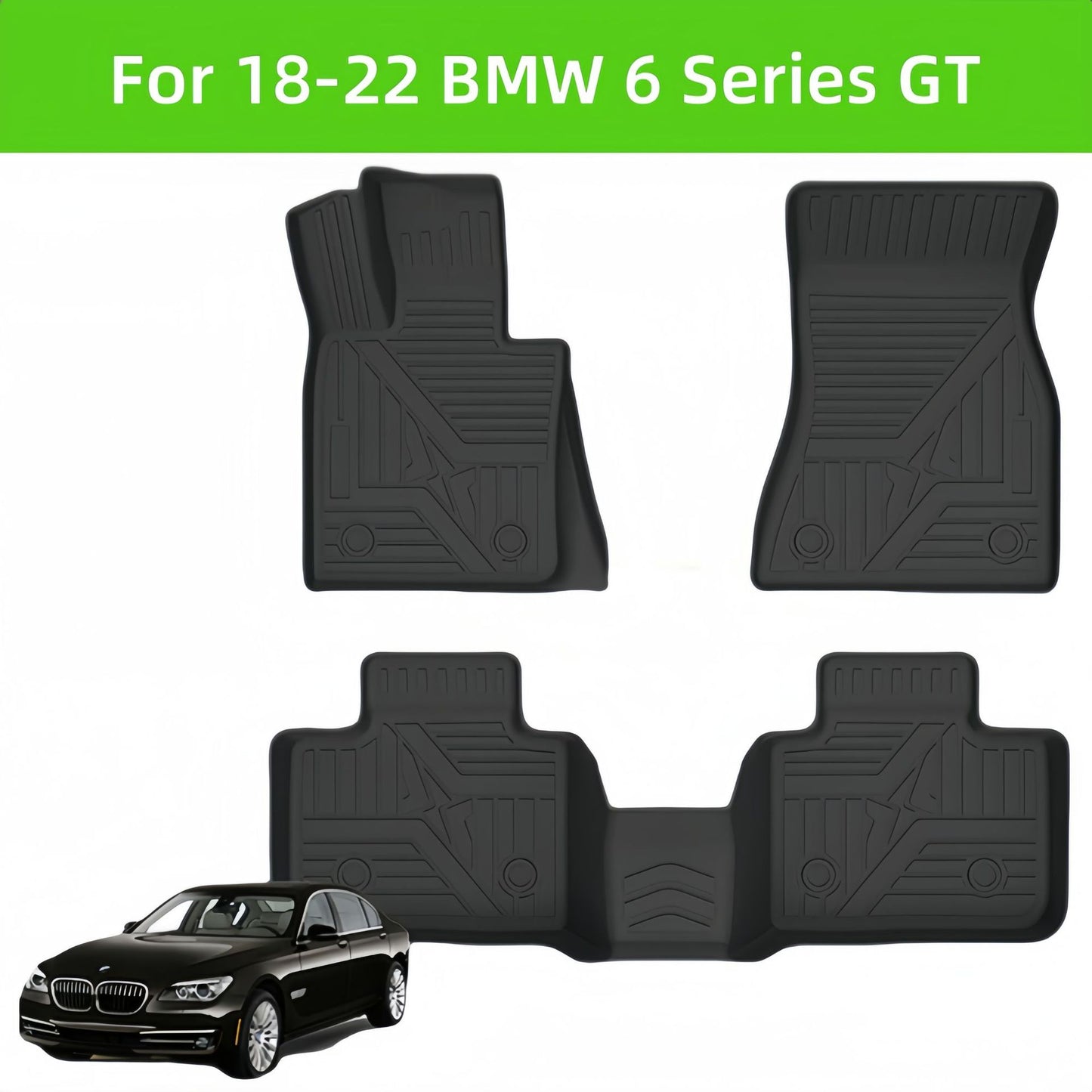 BMW 6 Series GT 2016-2022 TPE Car Floor Mat Custom wholesale