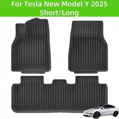 For 2025 Tesla New Model Y Short/Long LHD TPE 3D Car Floor Mat