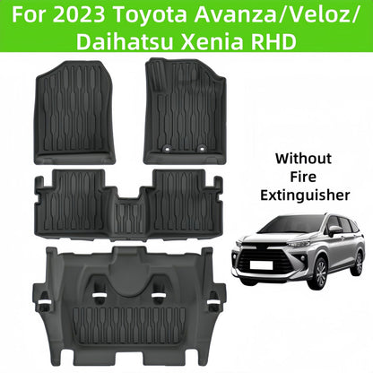 For 2023 Avanza/Veloz/Daihatsu Xenia RHD 3D TPE Car Floor Mat