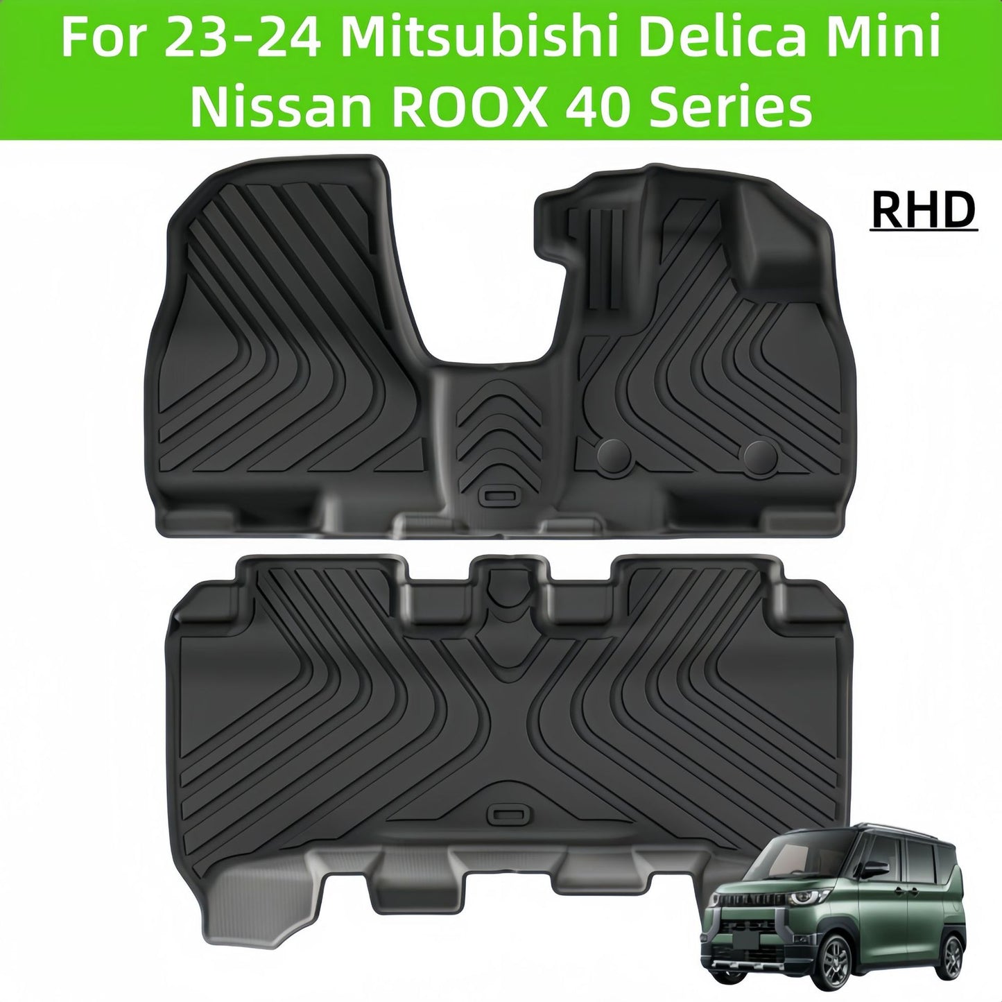 Mitsubishi Delica Min/ROOX 40 Series RHD 2023-2024 Car Floor Mat TPE