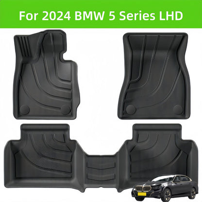 BMW 5 Series LHD 2024 TPE Car Floor Mat/Rear Trunk Mat