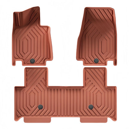 For 2024-2025 AITO M9/SERES 9 Orange TPE Car Floor Mat/Trunk Mat