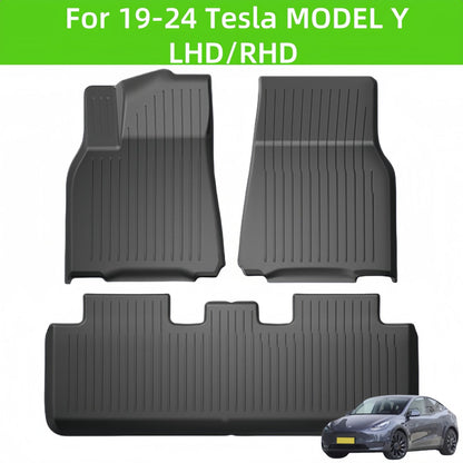 For 2019-2024 Tesla MODEL Y LHD/RHD TPE Car Floor Mat/Rear Trunk Mat