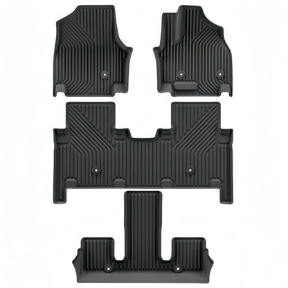 For 2024-2025 KIA EV9 RHD 3D Carpet TPE Car Floor Mat/Rear Trunk Mat