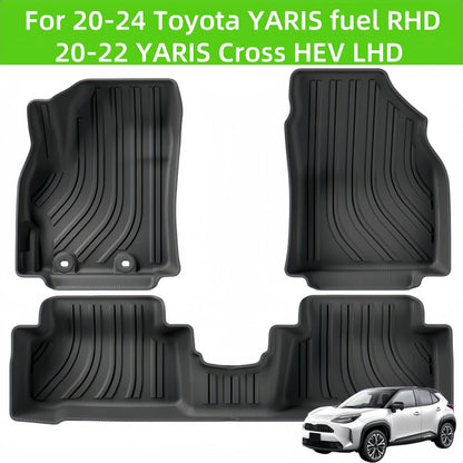 For 2020-2024 Toyota YARIS Cross/Yaris TPE Car Floor Mat Rear trunk Mat