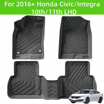 For 2023 Honda Pilot LHD TPE Car Floor Mat/Rear Trunk Mat