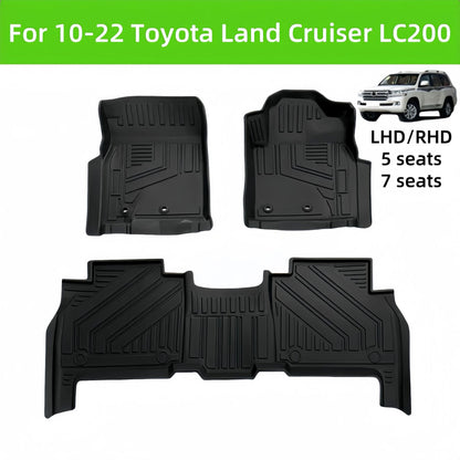 For 2010-2022 Toyota Land Cruiser LC200 LHD/RHD TPE Car Floor Mat