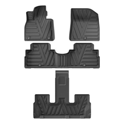 For 2020-2024 Hyundai Palisade 3DCarpet TPE Car Floor Mat/Rear Trunk Mat