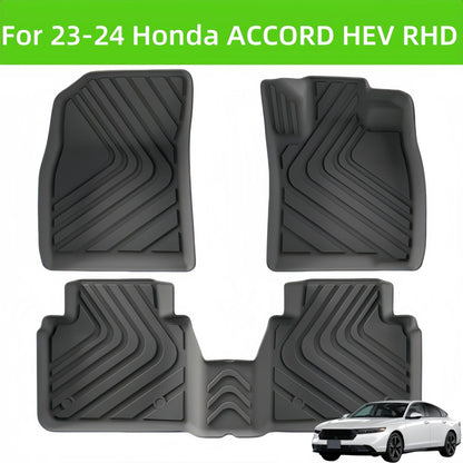 For 2023-2024 Honda ACCORD HEV RHD TPE 3D Car Floor Mat/Rear Trunk Mat