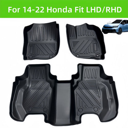For 2014-2022 Hondia Fit Waterproof Carpet TPE Car Floor Mat
