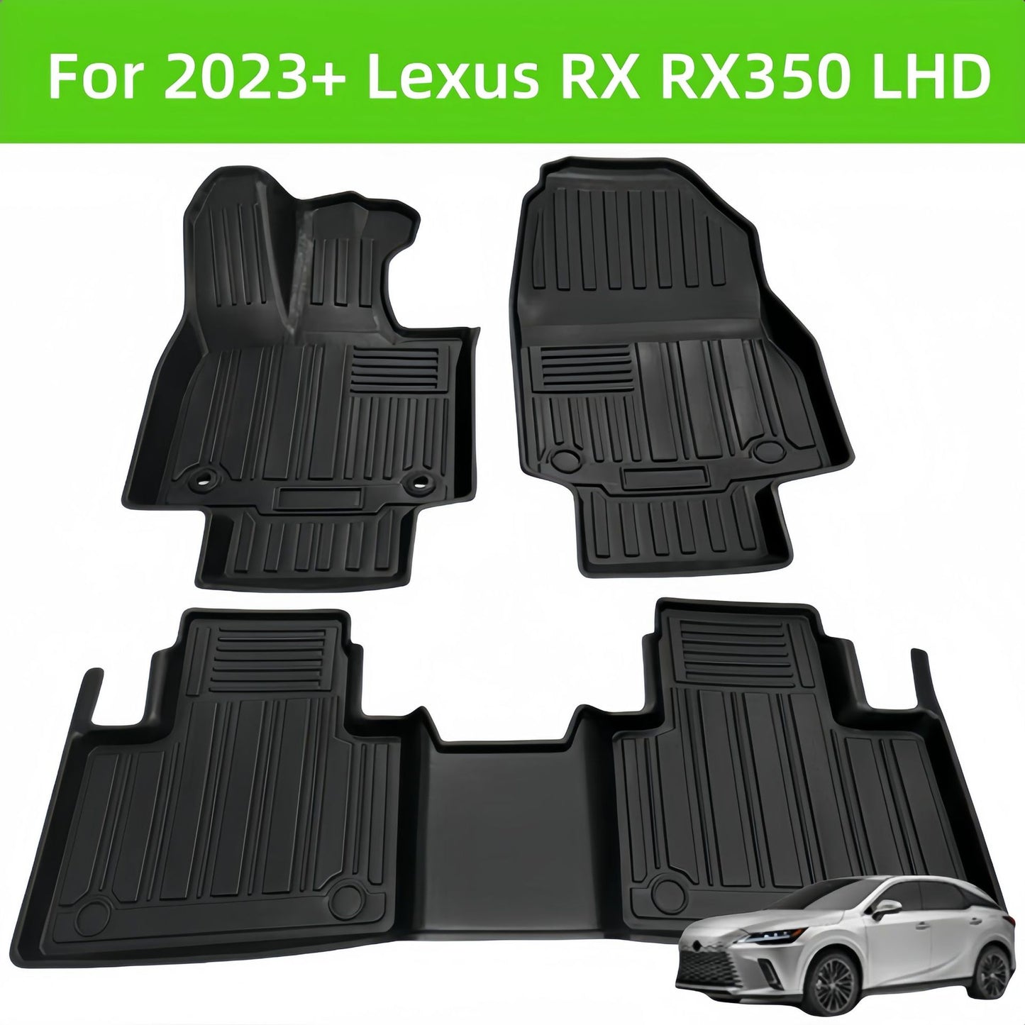 For 2023 Lexus RX/RX350 LHD 3D Car Carpet TPE Car Floor Mat