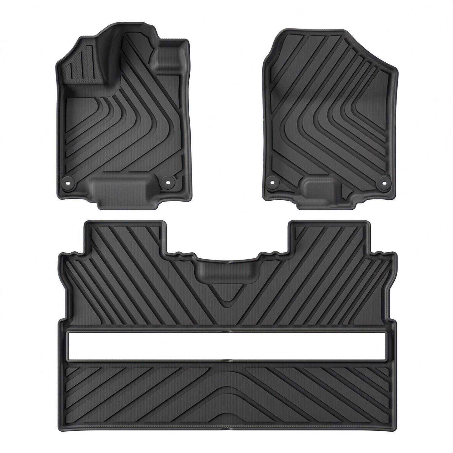 For 2017-2024 Honda Ridgeline Fuel TPE Car Floor Mat/Rear Bucket Mat