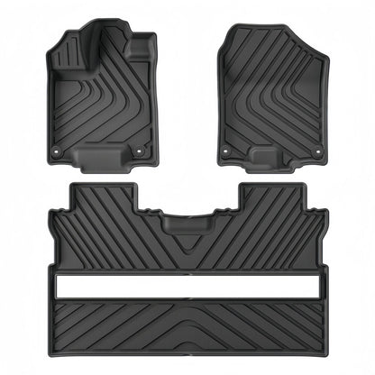 For 2017-2024 Honda Ridgeline Fuel TPE Car Floor Mat/Rear Bucket Mat