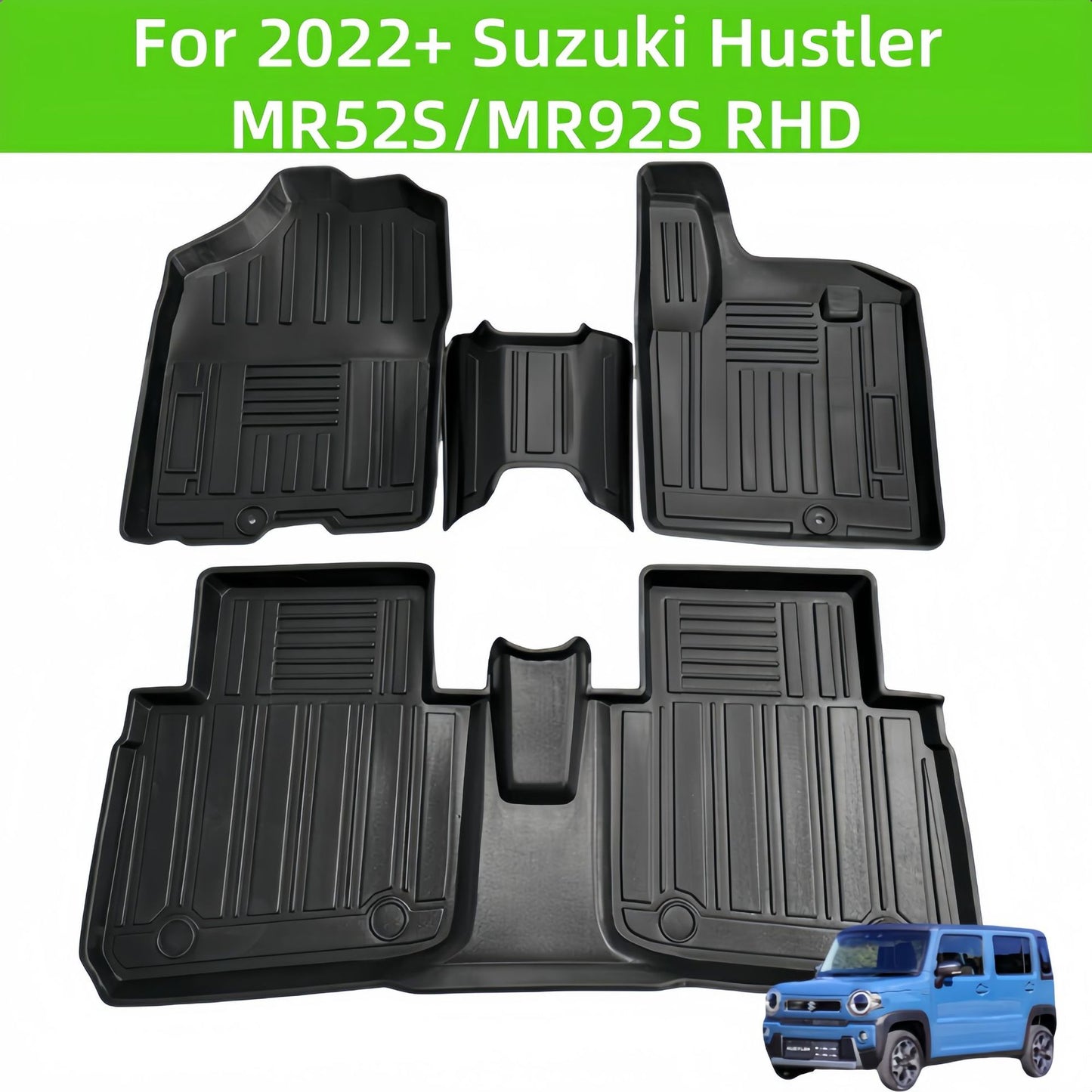 For 2022 Suzuki Hustler MR52S/MR92S RHD TPE Car Floor Mat