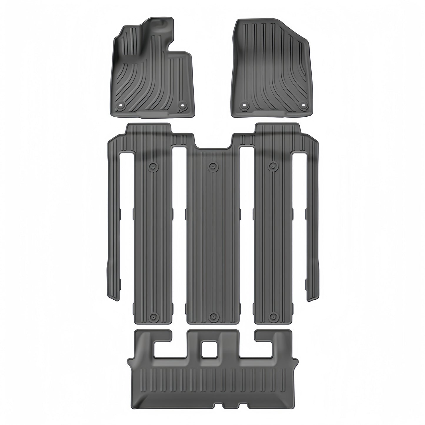 For 2021-2024 Toyota Sienna Platinum Hybrid TPE Car Floor Mat/Trunk Mat