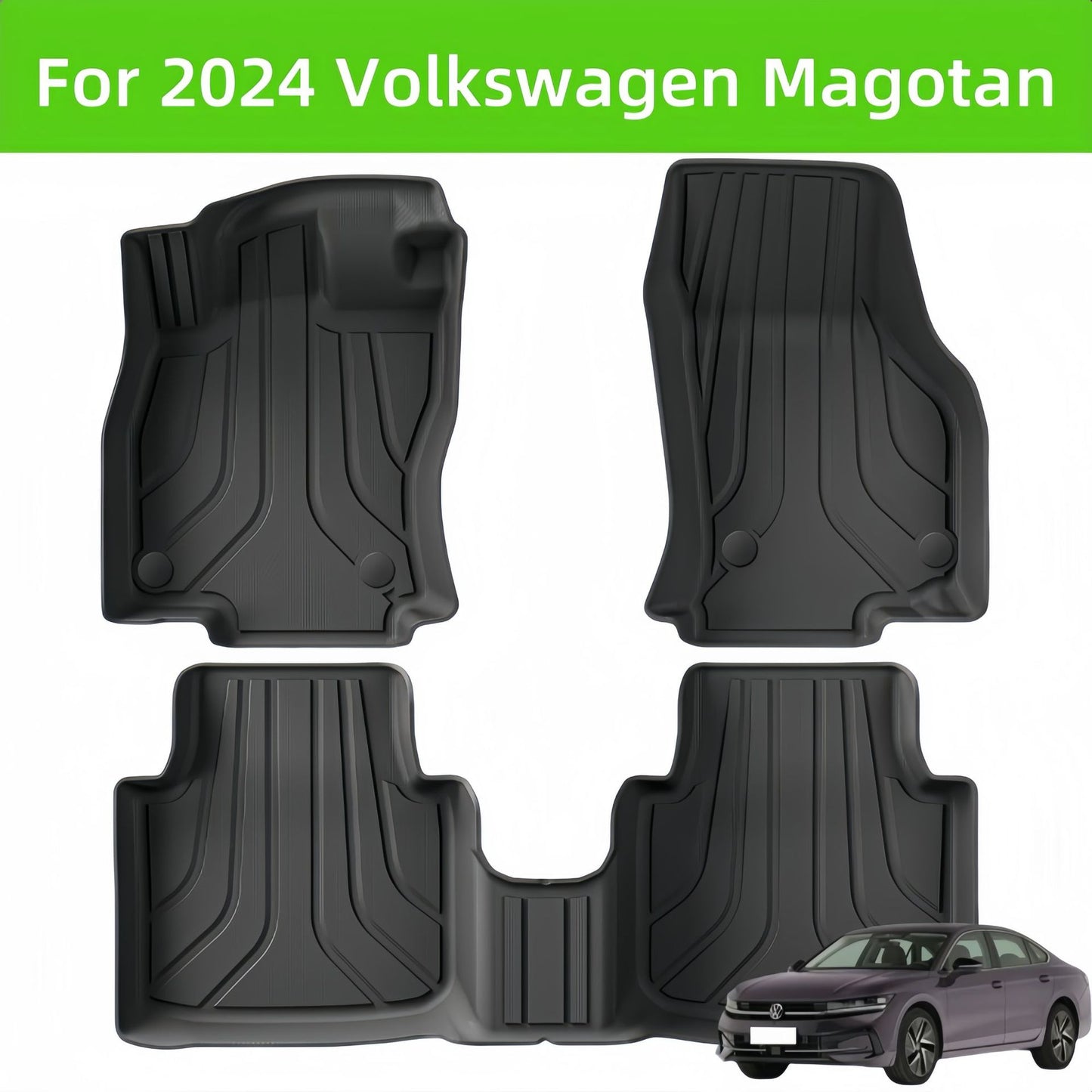 For 2004 Volkswage Magotan TPE Car Floor Mat/Rear Trunk Mat