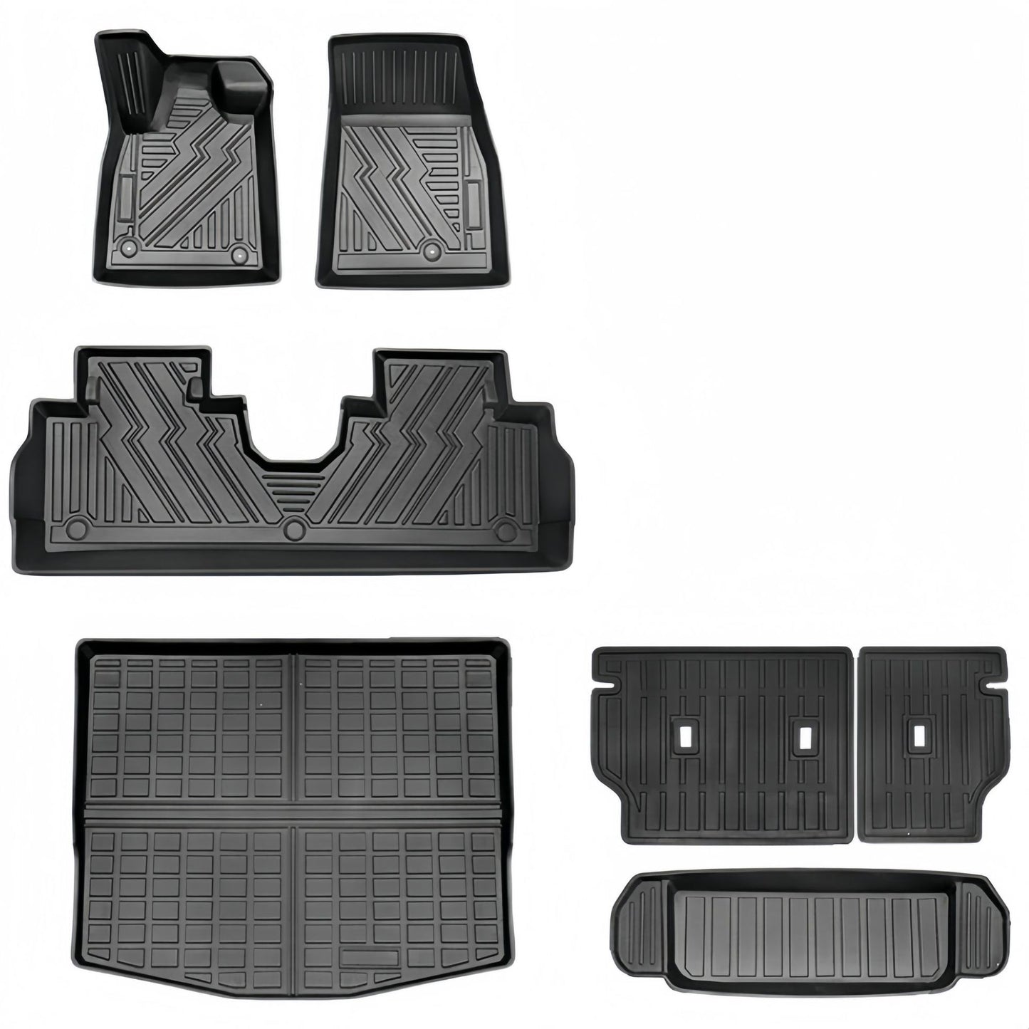 For 2021 Ford Mustang Mach-E TPE Car Floor Mat/Rear Trunk Mat