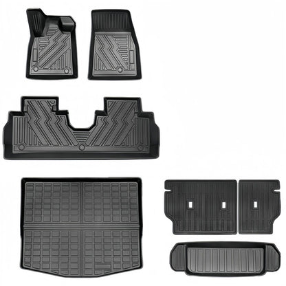 For 2021 Ford Mustang Mach-E TPE Car Floor Mat/Rear Trunk Mat