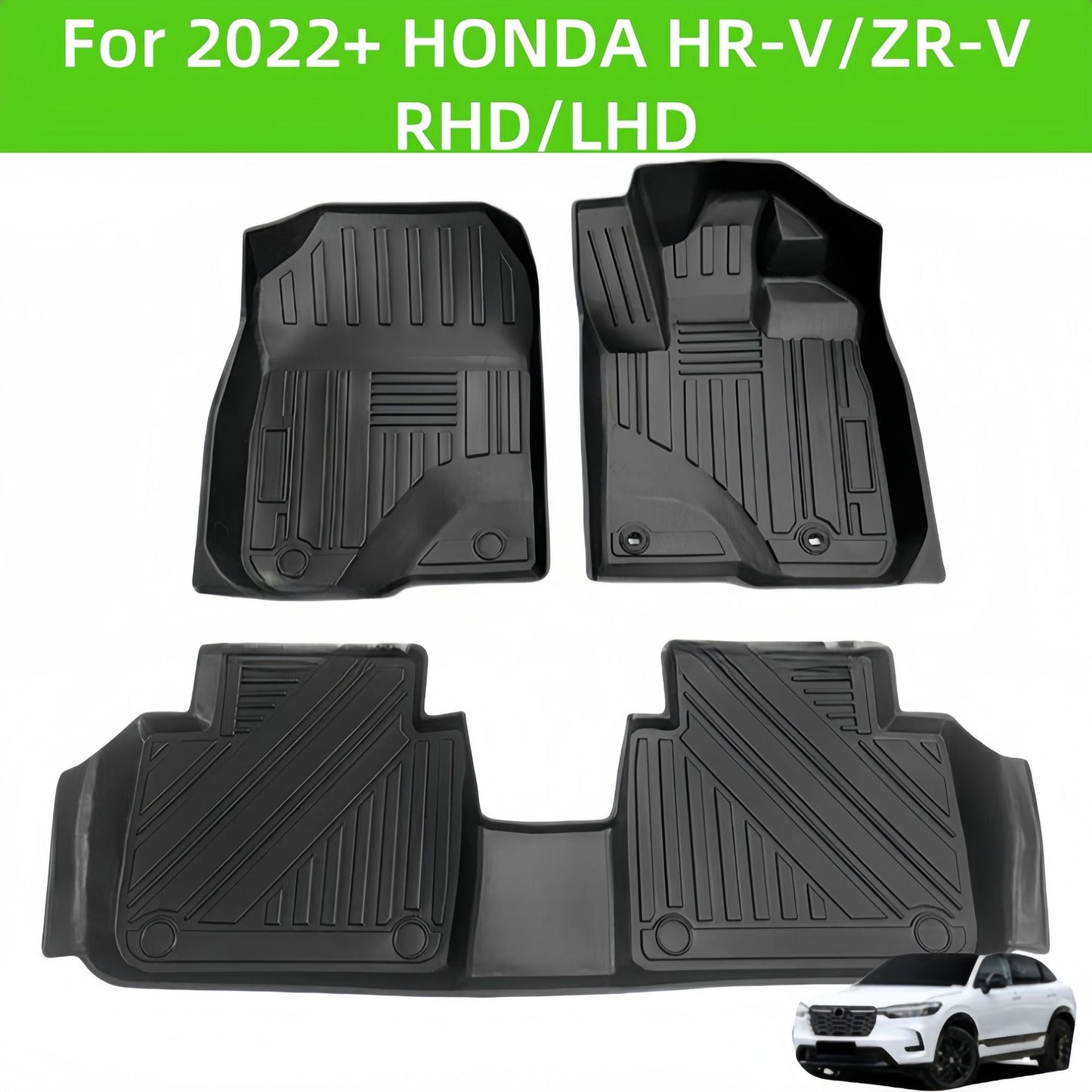 For 2022 Honda HR-V/ZR-V RHD/LHD TPE Car Floor Mat/HRV ZRV Car Mat