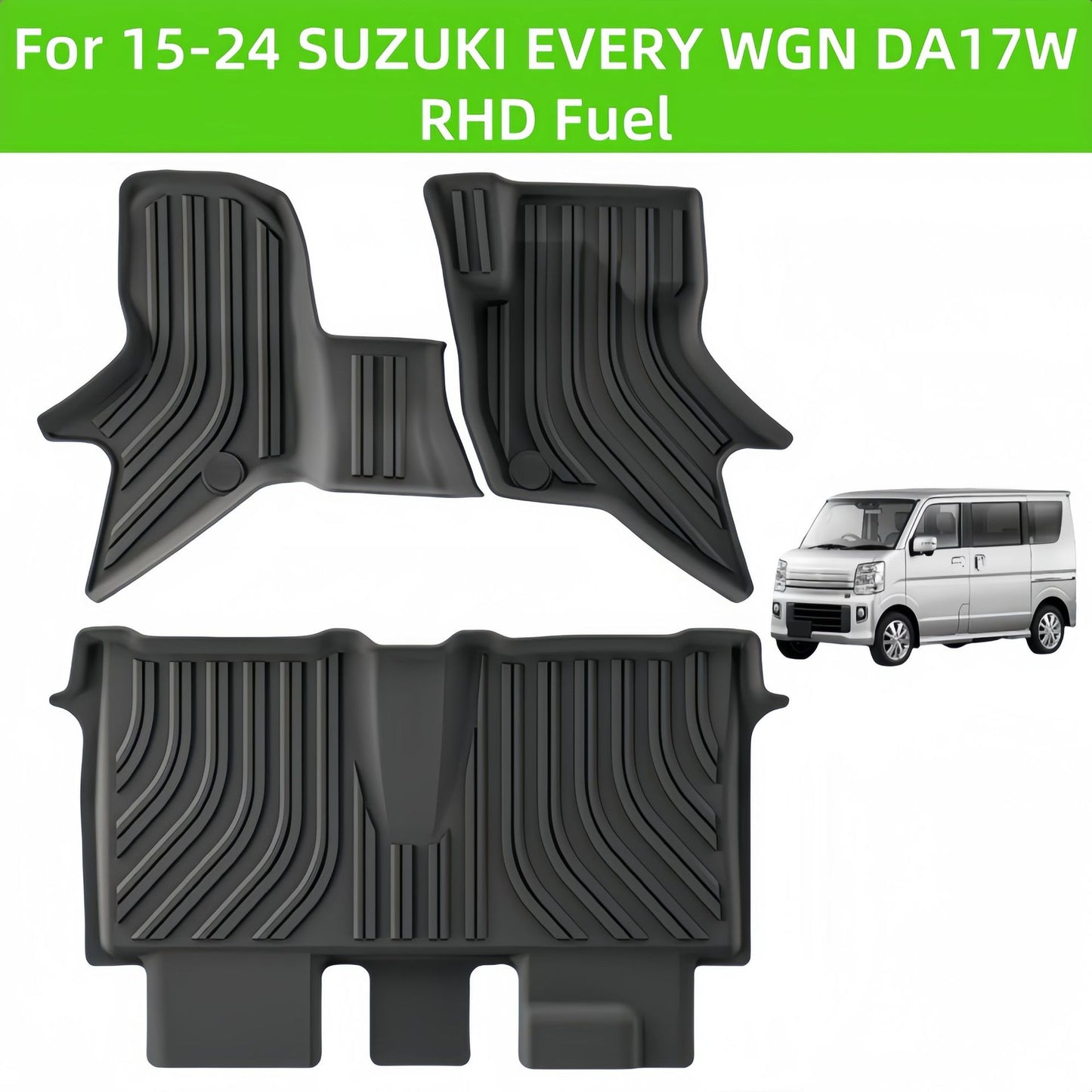 For 2015-2024 SUZUKI EVERY WGN DA17W RHD Fuel TPE Car Floor Mat