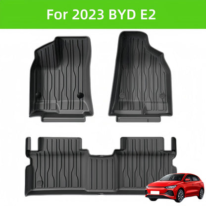 For 2023 BYD E2 TPE waterproof car floor mats Rear Trunk Mat