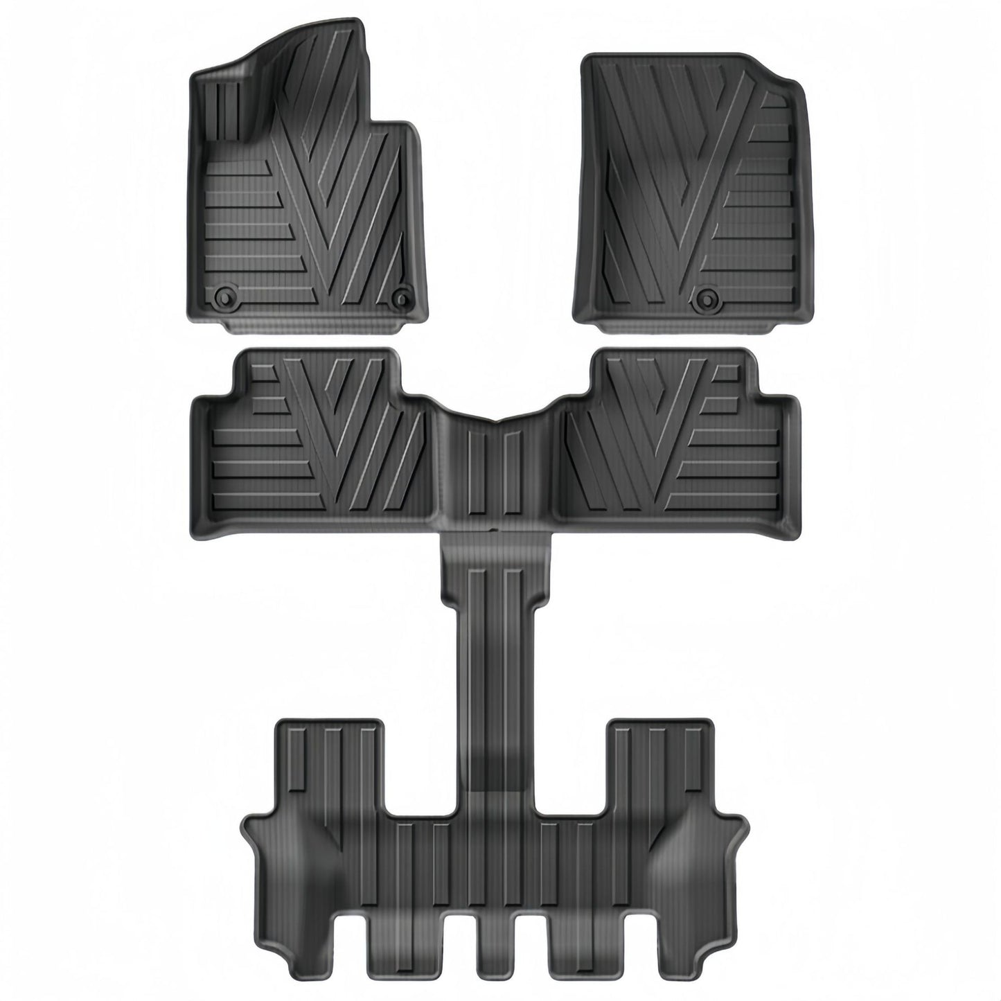 For 2021-2024 KIA Sorento 3D Carpet TPE Car Floor Mat/Rear Trunk Mat