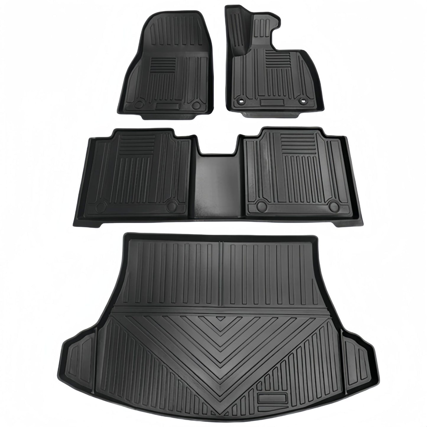 For 2023 Lexus RZ RHD 3D TPE Car Floor Mat/Rear Trunk Mat