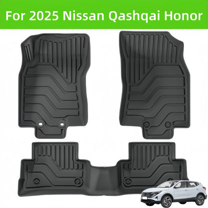 For 2025 Nissan Qashqai Honor LHD TPE Car Floor Mat/Rear Trunk Mat