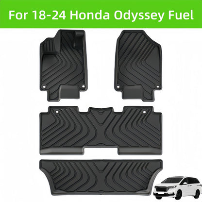 For 2018- 2024 Honda Odyssey Fuel LHD TPE Car Floor Mat/Rear Trunk Mat