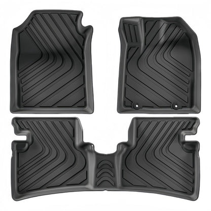 For 2022-2024 Honda WR-V RHD 3D Carpet TPE Car Floor Mat/Rear Trunk Mat