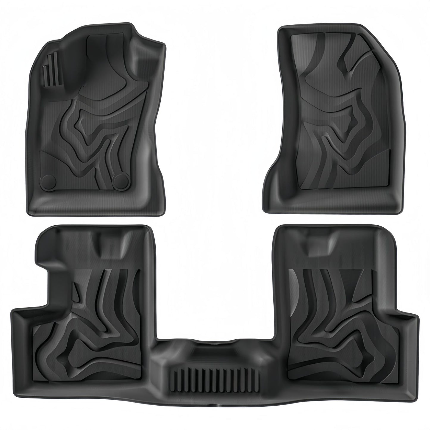 For 2015-2024 Jeep Renegade 3DCarpet TPE Car Floor Mat/Rear Trunk Mat