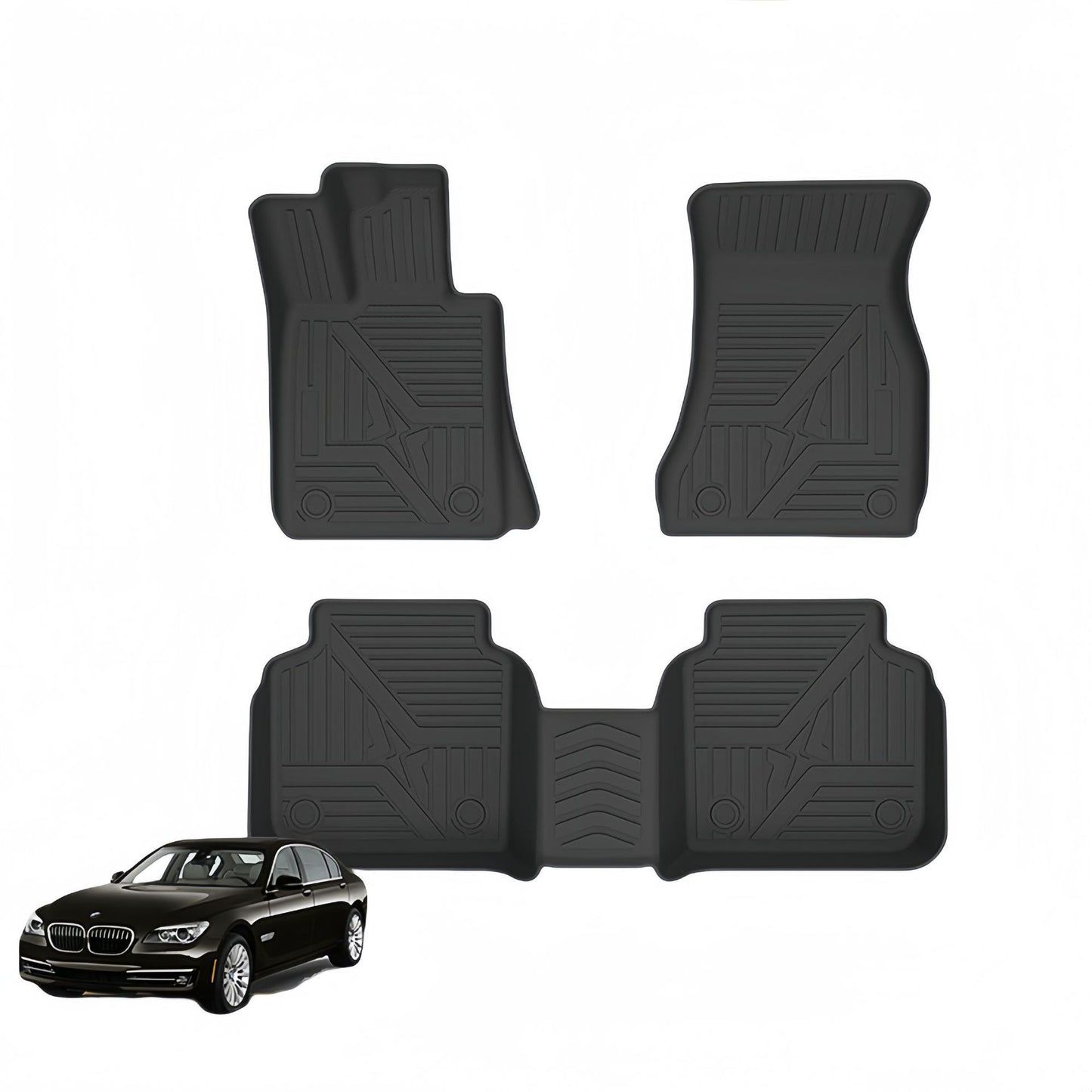 BMW 7 Series Long Wheelbase Fuel 2016-2022 TPE Car Floor Mat Custom wholesale