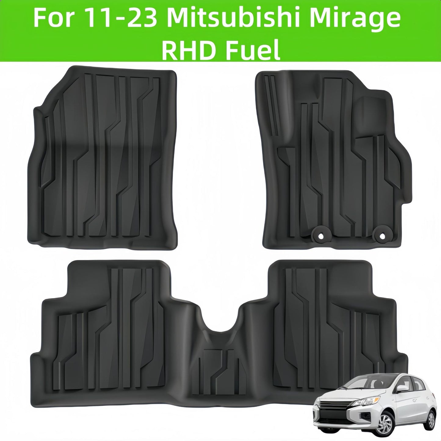 Mitsubishi Mirage RHD Fuel 2011-2023 TPE Car Floor Mat