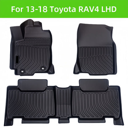 For 2013-2018 Toyota RAV4 LHD 3D Carpet TPE Car Floor Mat/Rear Trunk Mat Minimum order of 30 sets